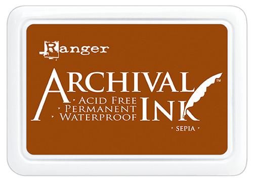 Ranger Archival Ink Pad Sepia - Nevada Fine Arts