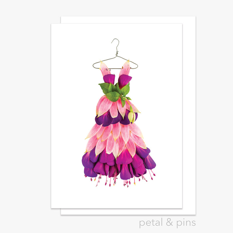 Petal & Pins Fuchsia Sundress Greeting Card