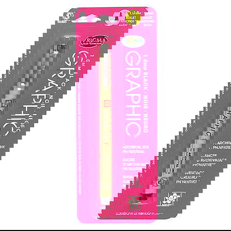 Sakura Pigma Graphic Pen Black 1mm - Nevada Fine Arts