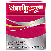 Sculpey III Deep Red Pearl 2oz - Nevada Fine Arts