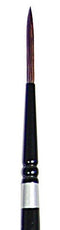 Silver Brush Black Velvet Script 4 Short Handle - Nevada Fine Arts