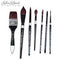 Silver Brush Black Velvet Script 4 Short Handle - Nevada Fine Arts