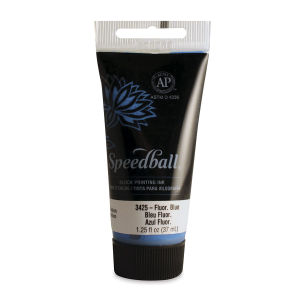 Speedball Fluorescent Blue Water-Soluble Block Printing Ink 1.25oz Tube - Nevada Fine Arts