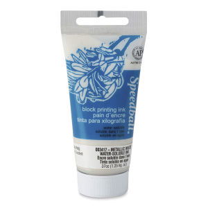 Speedball Platinum White Water-Soluble Block Printing Ink 1.25oz Tube - Nevada Fine Arts