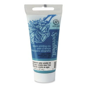 Speedball Turquoise Water-Soluble Block Printing Ink 1.25oz Tube - Nevada Fine Arts