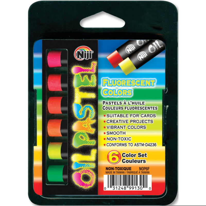 Yasutomo Niji Oil Pastels Set Fluorescent 6pk - Nevada Fine Arts