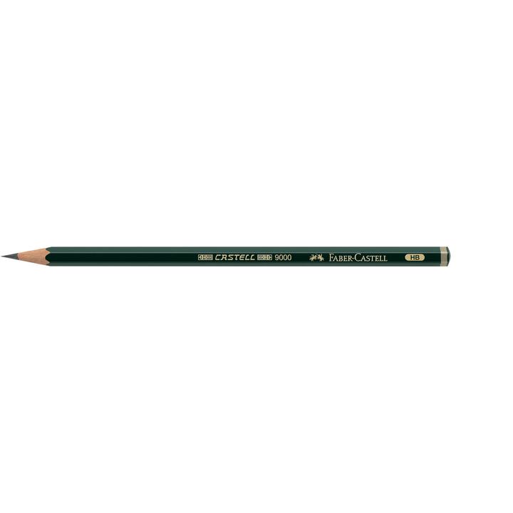 Faber-Castell Castell 9000 Graphite Pencil HB closeup two