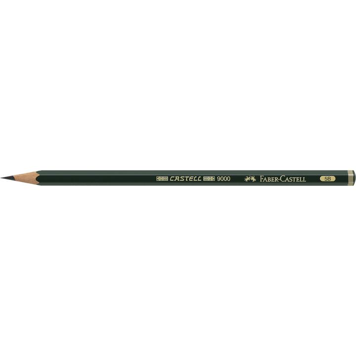Faber-Castell Castell 9000 Graphite Pencil 5B closeup two