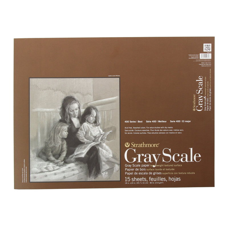Strathmore Gray Scale Paper Pad 80lb