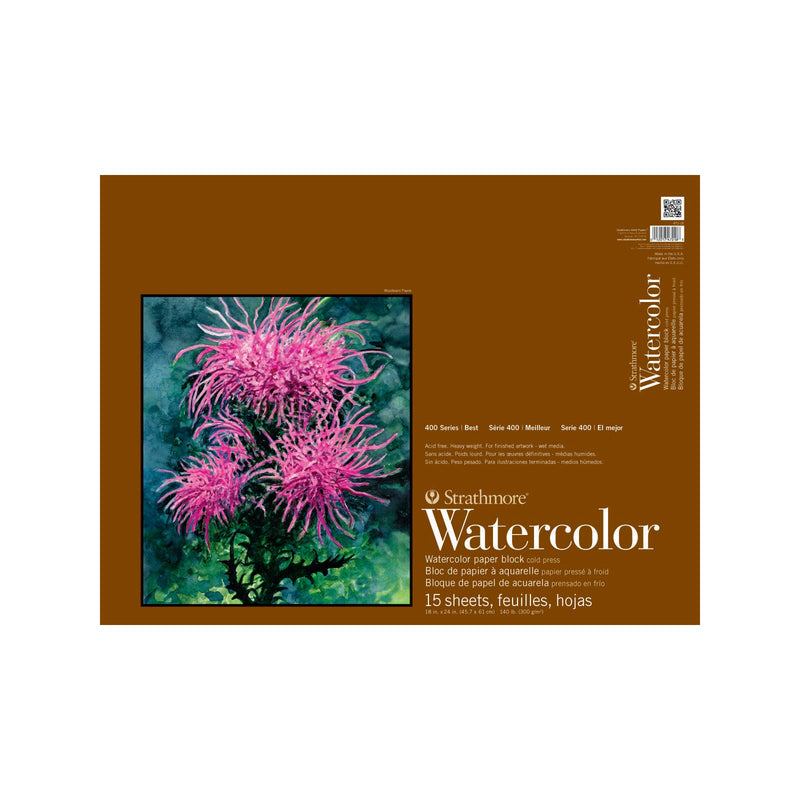 Strathmore 400 Series Watercolor Paper Block 140lb