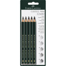 Faber-Castell Castell 9000 Jumbo Graphite Pencils Set HB-8B 5pc package front