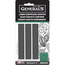 General’s Jumbo Compressed Graphite Stick Set Assorted 3pk