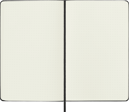 Moleskine Classic Dotted Notebook 8.25"x5" Black Hard Cover 240 page