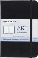 Moleskine Watercolor Notebook Large 5"X8.25" Portrait 72 page Black