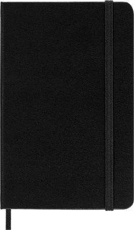 Moleskine Classic Plain Notebook Pocket 3.5"x5.5" 192 pages Hard Cover Black