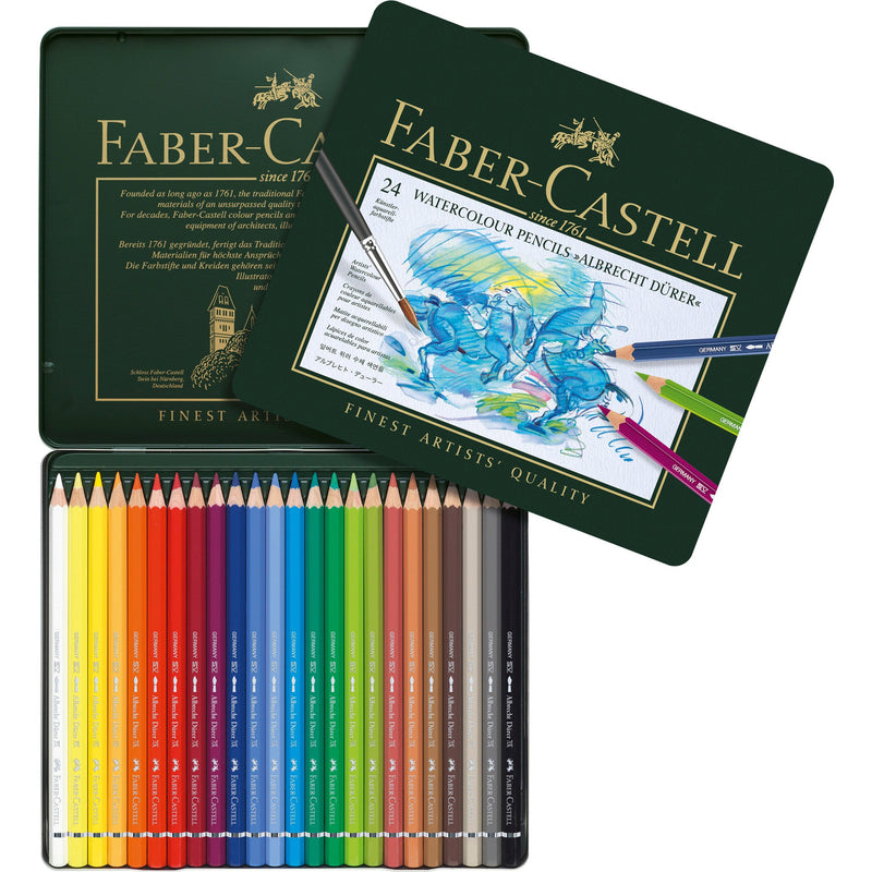 Faber Castell Albrecht Durer Watercolor Pencils 24 Color Tin