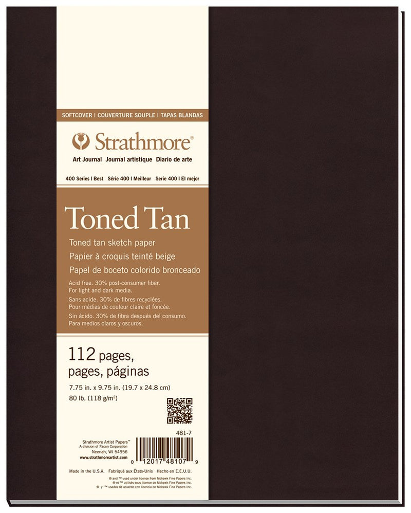 Strathmore Softcover Toned Art Journal Tan 80lb