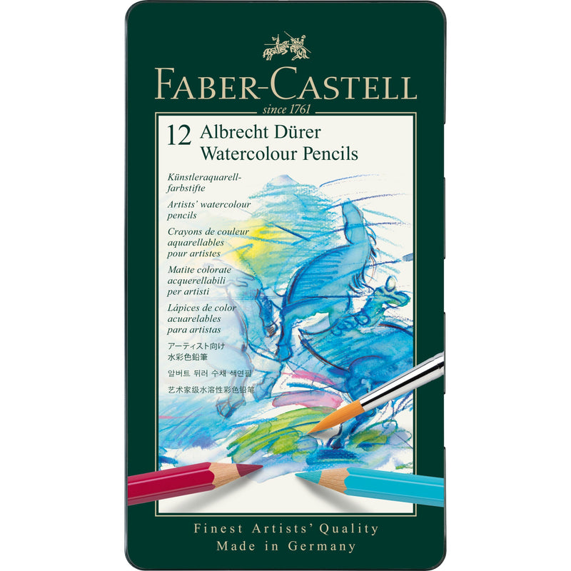 Faber Castell Albrecht Durer Watercolor Pencils 12 Color Tin