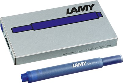 Lamy Ink Cartridge T10 Blue Box 5pk 2ml
