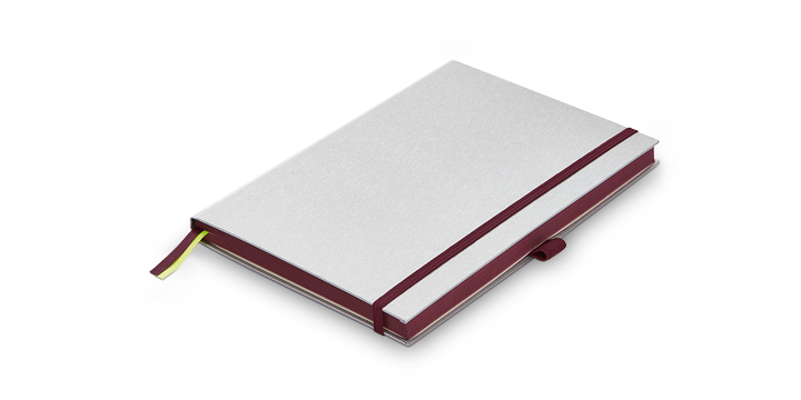 Lamy Hardcover Ruled Notebook Silver/Purple A5