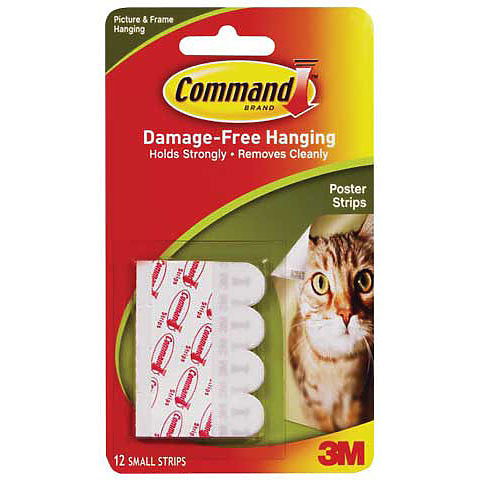 3M Command Damage Free Poster Hanging Strips