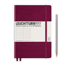 Leuchtturm1917 Notebook Medium (A5) Hardcover, 251 numbered pages, dotted, Port Red
