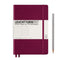 Leuchtturm1917 Notebook Medium (A5) Hardcover, 251 numbered pages, dotted, Port Red