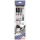 Pentel Color Brush Pen Set Assorted 4pk