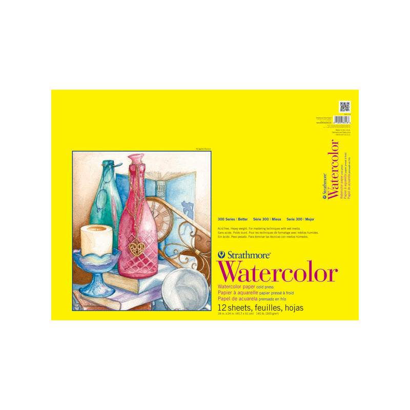Strathmore 300 Series Watercolor Pad 140lb Cold Press