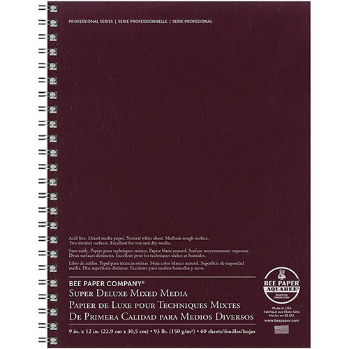 Bee Paper Super Deluxe Mixed Media Journal 9"x12"