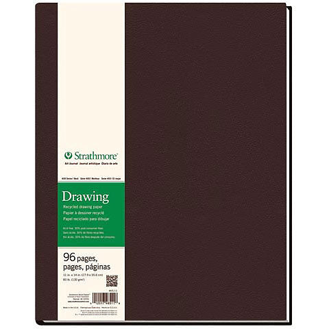 Strathmore Hard-Bound Drawing Art Journals 400 Series Recycled