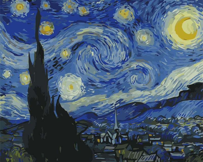 Winnie's Picks Paint By Numbers for Adults- Starry Night