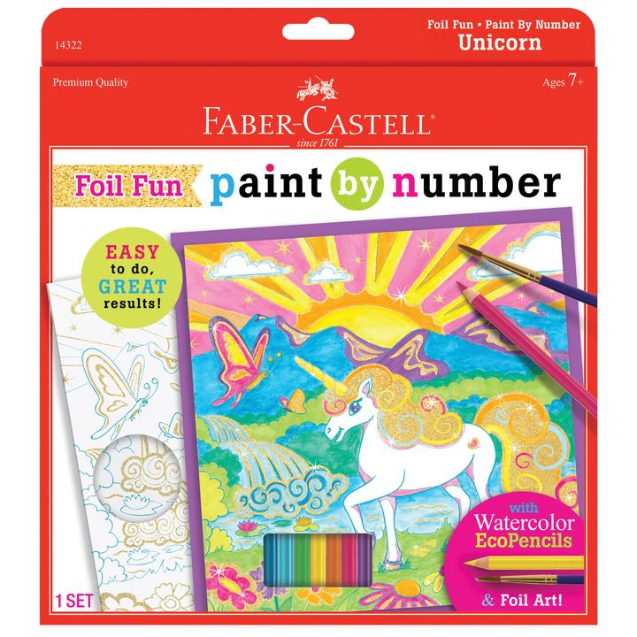 Faber-Castell Paint by Number Unicorn Foil Fun package front