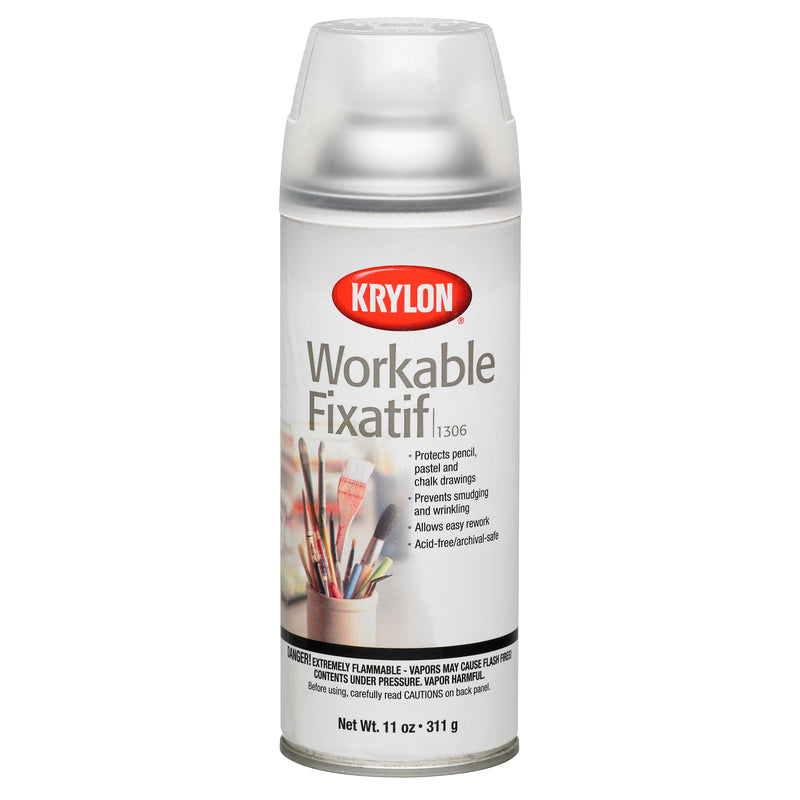 Krylon Workable Acid-Free Fixatif Aerosol Spray 11oz